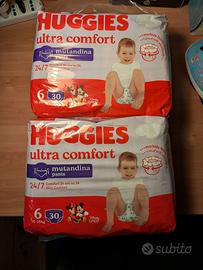 60 pannolini Huggies mutandina taglia 6