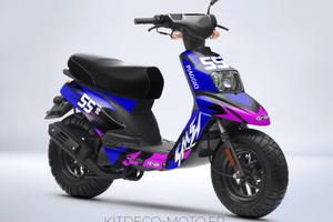 Kit grafiche MBK Booster(2004-2018)-Craft blu/pink