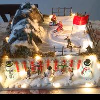 Sciatori in movimento.