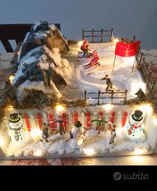 Sciatori in movimento.