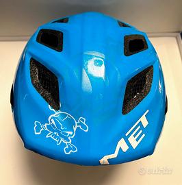 Casco Met Genio bambino colore blu