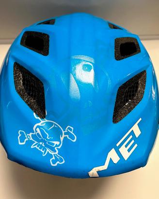 Casco Met Genio bambino colore blu