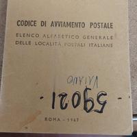 libretto codice postale 1967