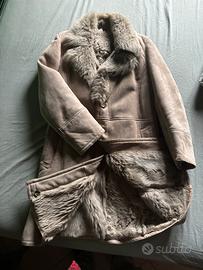 Montone lungo in pelliccia autentica, anni ‘ 70