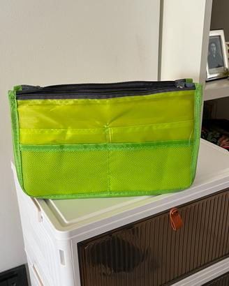 Borsa porta oggetti verde fluo