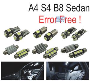 KIT 15 LAMPADE LED INTERNE PER AUDI A4 S4 B8 SALOO