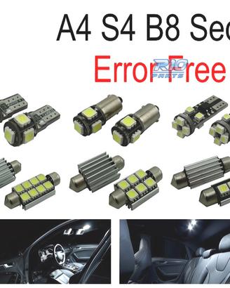 KIT 15 LAMPADE LED INTERNE PER AUDI A4 S4 B8 SALOO