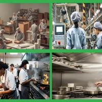 Operaia di produzione o aiuto cuoca