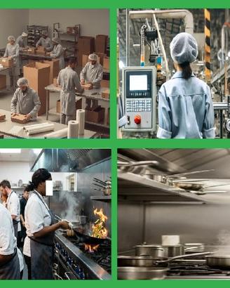 Operaia di produzione o aiuto cuoca