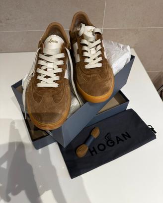 Hogan scarpa  con lacci cammello