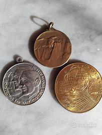 Lotto 3 Medaglie Vintage: Luna 1969/NY/Militare