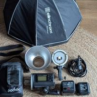 Flash Godox AD600 TTL 600w bowens + accessori