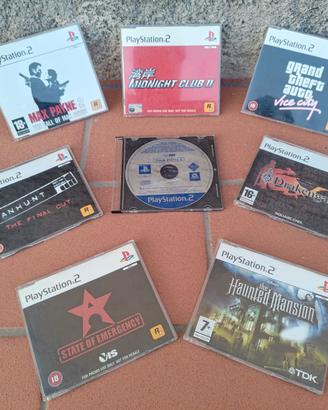 Lotto RARO 8 Giochi PS2 PROMO - Rockstar Games
