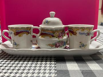 Set tazzine zuccheriera e vassoio Limoges Depos