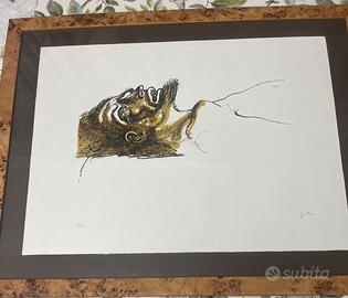 Renato Guttuso litografia quadro