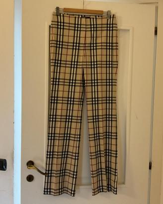 Pantaloni Burberry in cotone da donna.