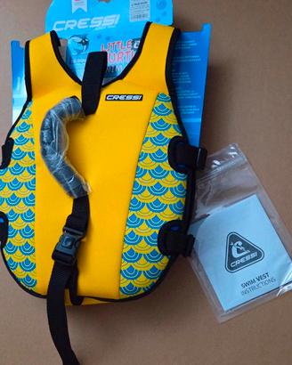 Giubbotto Cressi da Nuoto Bambini 3-6 Anni – NUOVO