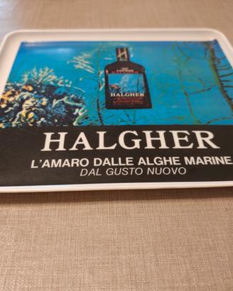 Vassoio pubblicitario vintage Halgher