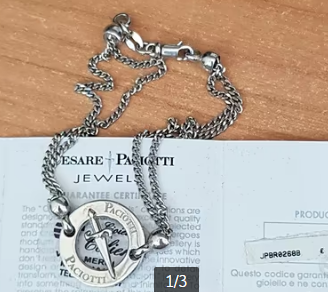 Bracciale argento cesare paciotti
