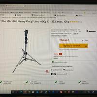 Manfrotto N3 stativi acciaio MA126 U + Prolunga