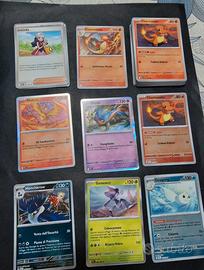 lotto 51carte fiamme spettrali comuni/reverse/holo
