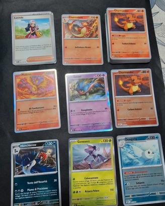 lotto 51carte fiamme spettrali comuni/reverse/holo