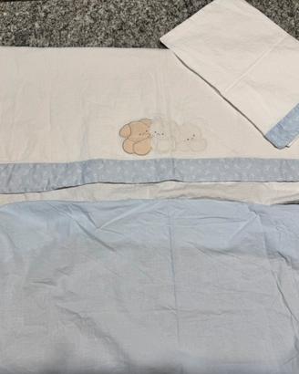 2 set lenzuola culla