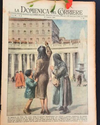 La Domenica del Corriere 21 febbraio 1954 Leonardo