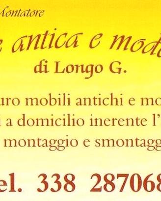 RESTAURATORE FALEGNAME MONTAGGI