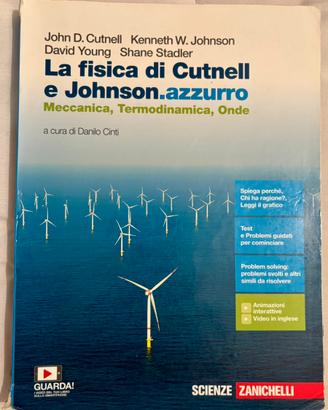 La fisica di Cutnell e Johnson. azzurro.