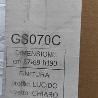 porta per doccia vetro temperato 