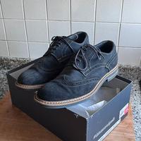 Scarpe camoscio blu