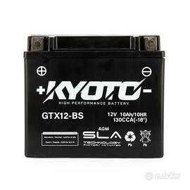 BATTERIA KYOTO GTX12-BS 12V 10AH AGM PER KYMCO