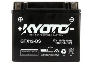BATTERIA KYOTO GTX12-BS 12V 10AH AGM PER KYMCO