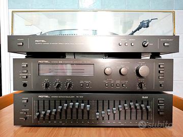 Impianto Hi-Fi Rotel RA/RE/RP 1010  + accessori