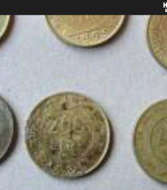 N.19 monete da 200 £ire varie commemorazioni