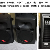 N. 3 casse acustiche e n. 1 mixer 8 canali