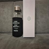 Borraccia in vetro con custodia 500 ml.