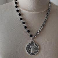 Collana halfsy onice e acciaio