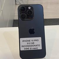 Iphone 15 pro 512gb Ricondizionato
