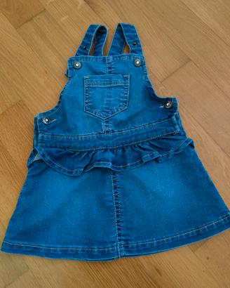 Salopette jeans bimba della Melby