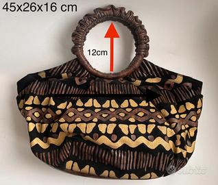 Braccialini borsa vintage grande 45x26x16cm