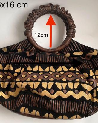 Braccialini borsa vintage grande 45x26x16cm