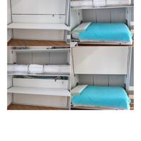 Letto a castello richiudibile con scrivania + comò