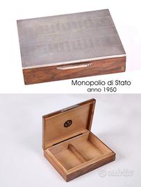 Scatola Confezione Monopolio di Stato Legno Argent