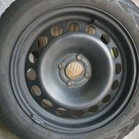 4 Cerchi lamiera 16 pollici 4X108,gomme invernali 