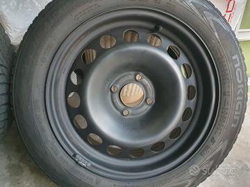 4 Cerchi lamiera 16 pollici 4X108,gomme invernali 