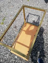 carrello in ottone anni 70 
