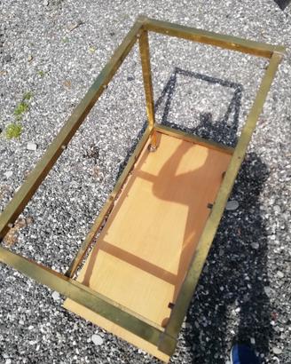 carrello in ottone anni 70 