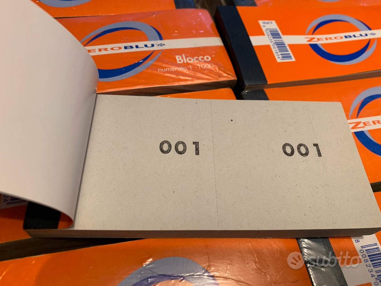 Numeri Doppi Gialli Da 1 A 1000 - 10 Blocchi, Per Lotterie O Guardaroba